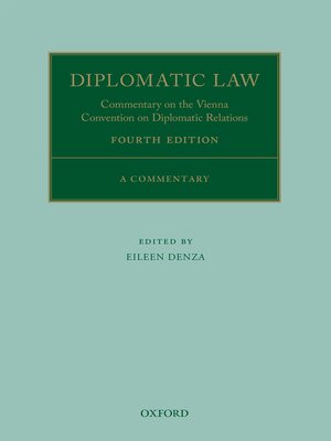 cover image of Diplomatic Law